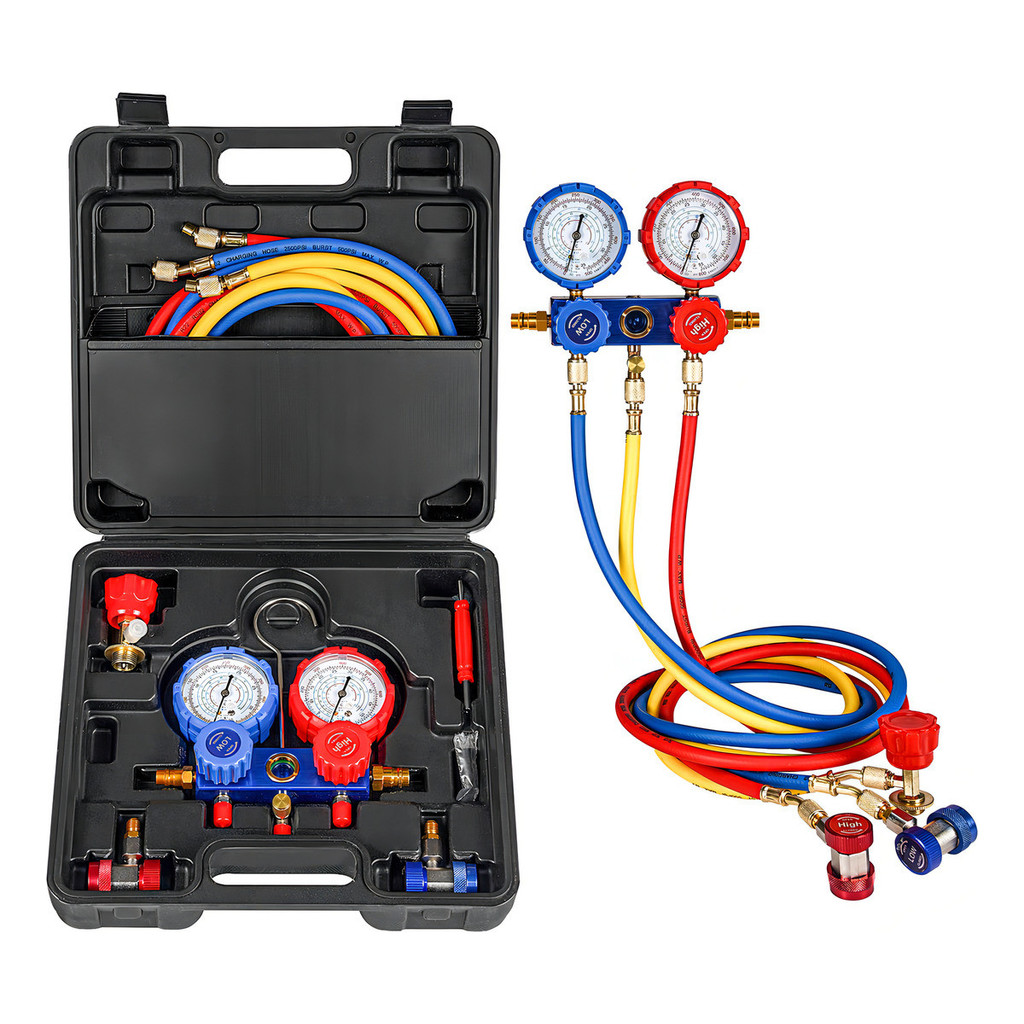Manômetro Manifold Ar Condicionado Automotivo R134 C/ Maleta
