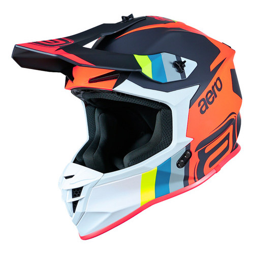 Capacete Motocross Asw R3 Sync Lançamento 2026 Off Road Laranja
