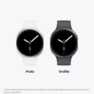 Samsung Galaxy Watch8 Smartwatch 44mm BT, Galaxy AI, Tela em Cristal de Safira