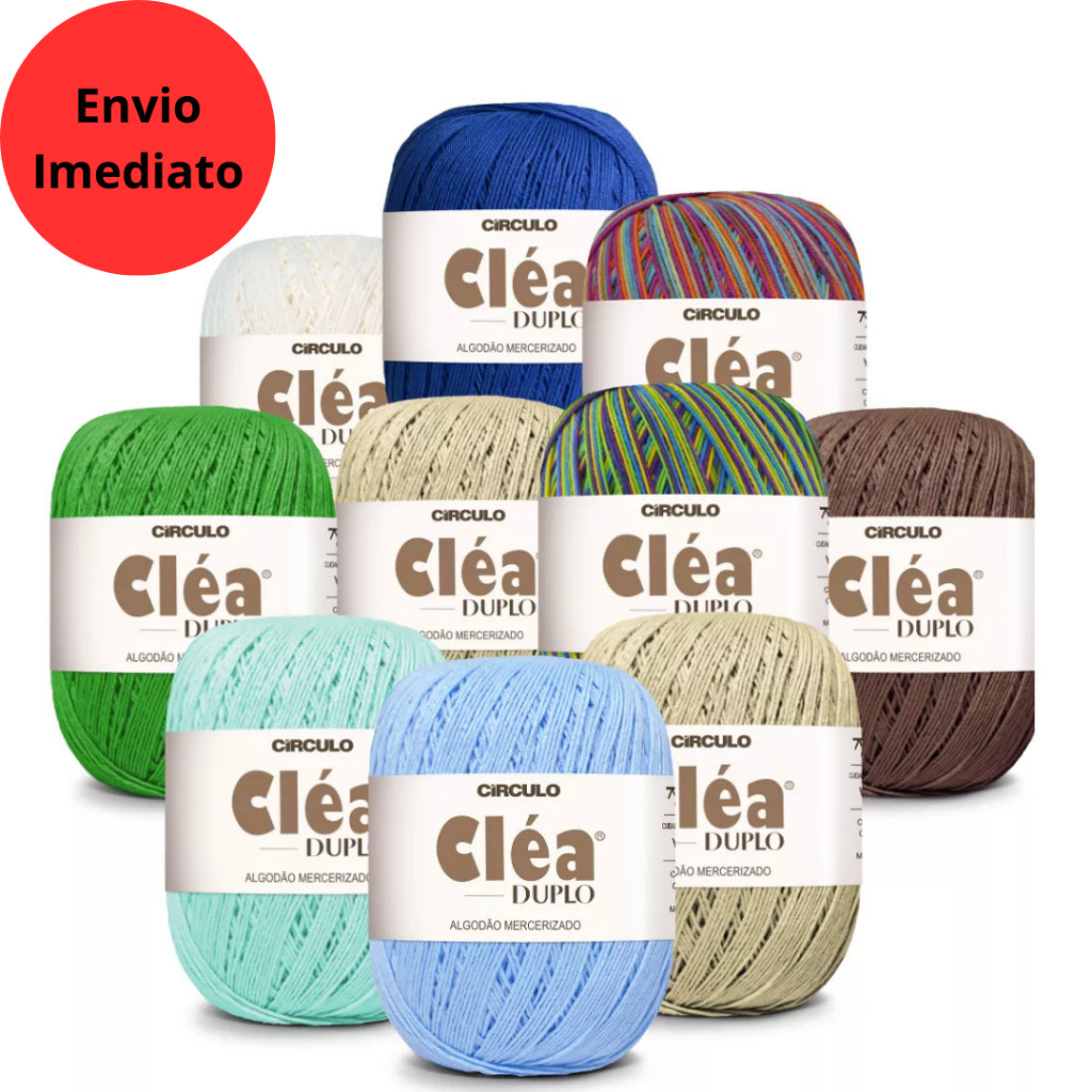Linha Cléa Duplo 150g 508m Círculo - Clea Duplo Escolha as Cores ...