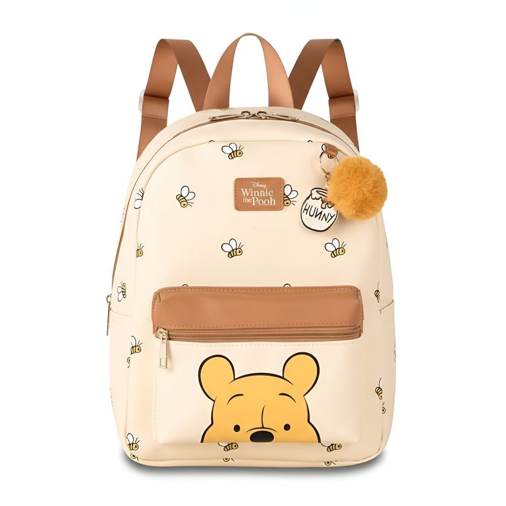 Mini Mochila De Costas Ursinho Pooh Abelhas Marfim PO26343 | Shopee Brasil