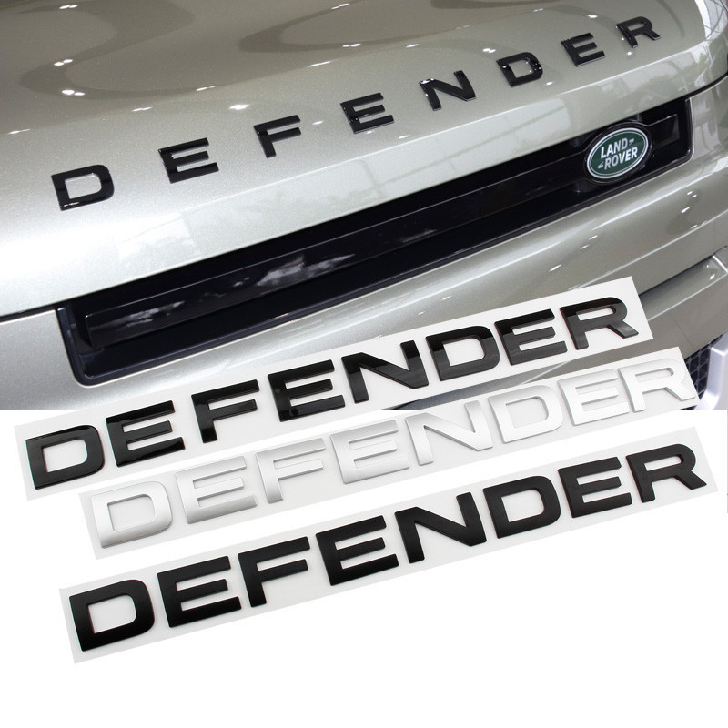 Novo 20-23 Land Rover DEFENDER Letras Do Capô Motor Adesivos Com ...