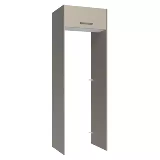 Porta-Geladeira 73 cm 1 Porta Basculante Crema/Branco/Crema Agata Madesa em Oferta na Shopee