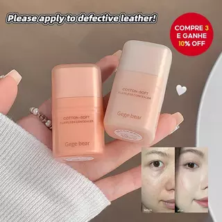 Gege Bear Creme Corretivo Matte Macio Cobertura Total Longa Duração Impermeável Esconde Olheiras Manchas Acabamento em Oferta na Shopee