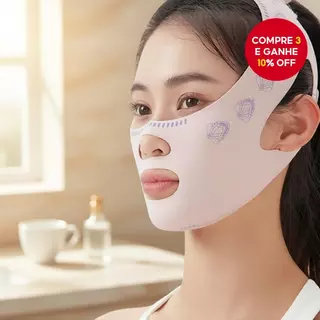 Máscara Facial Modeladora em V - Firmadora de Papada e Dobras Nasolabiais, Lifting Facial Dia & Noite em Oferta na Shopee