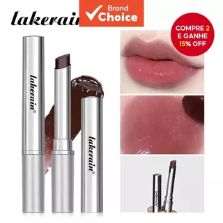 Balm Labial Tinted Lakerain Hidratante Quase Batom Mel Preto Longa Duração em Oferta na Shopee