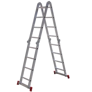 Escada multifuncional de alumínio 4 x 5 com 20 degraus 13 em 1 - ESC0294 - Botafogo em Oferta na Shopee