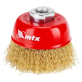 Escova de aço tipo copo ondulada 3pol - 746049 MTX em Oferta na Shopee