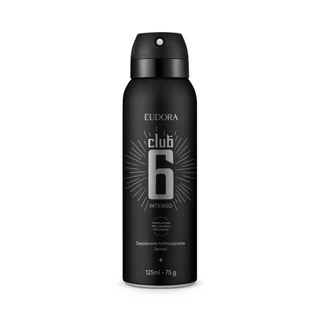 Eudora Club 6 Intenso Desodorante Antitranspirante  125ml/75g em Oferta na Shopee