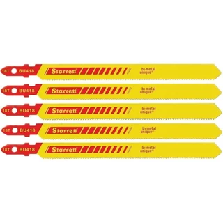 Lâmina serra tico tico 100 mm bimetal multiuso 05 peças - BU418 Starrett em Oferta na Shopee