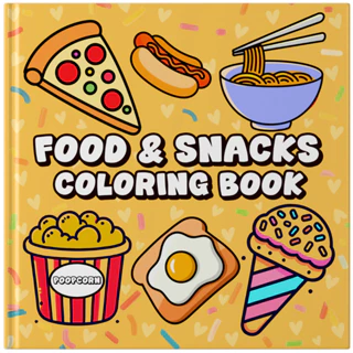 Livro De Colorir Food and Snacks em Oferta na Shopee