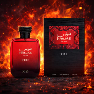 Perfume Arabe Hawas Fire Rasasi EDP 100ML em Oferta na Shopee