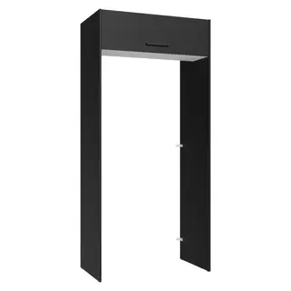 Porta-Geladeira 103 cm 1 Porta Basculante Preto/Branco/Preto Agata Madesa em Oferta na Shopee