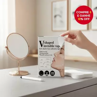 100 Peças/Caixa Adesivo Invisível de Levantamento de Beleza Reduz Linhas Finas e Rugas em Oferta na Shopee