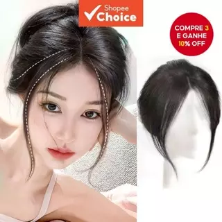 Peruca De Franja Invisível Coreana-Fofa De 25 Cm Para Mulheres , De Ar Em Formato De 8 em Oferta na Shopee