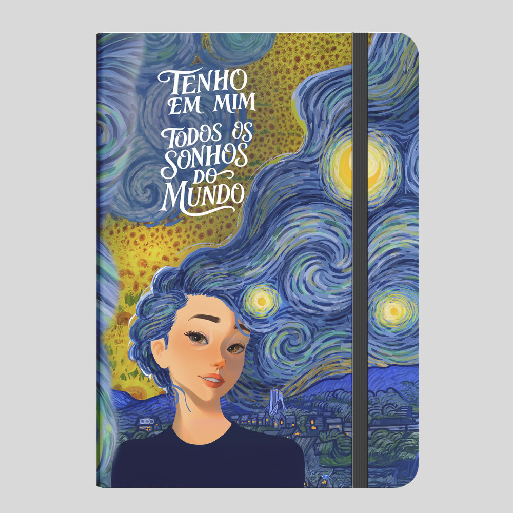 Caderno Sketckbook ou Anotações 160 páginas Positividade e Emoções capa dura