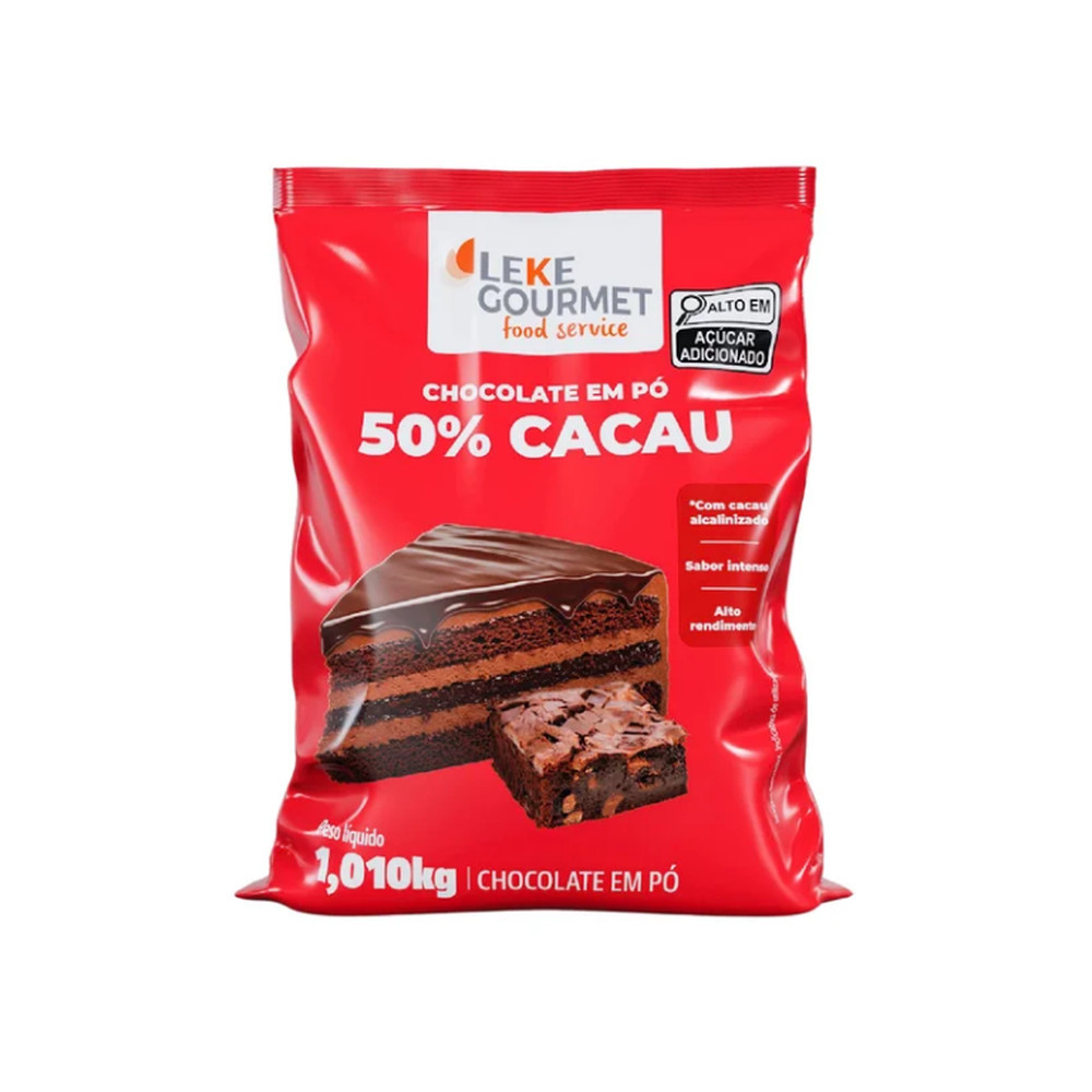 Chocolate em Pó 50% 1,01kg - Leke