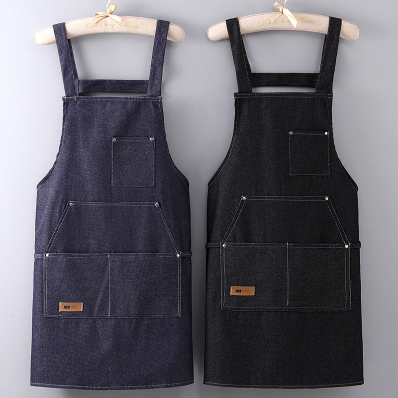 Avental Profissional Jeans Chef Cozinha Barista Churrasqueir