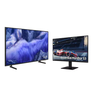 Samsung Vision AI TV 43" QLED 4K QEF1 2025 + Monitor Gamer Samsung 27" FHD 100Hz em Oferta na Shopee