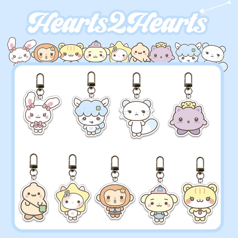Kpop Idol Hearts2Hearts Pop-Up Cartoon Chaveiro Acrílico Estatueta