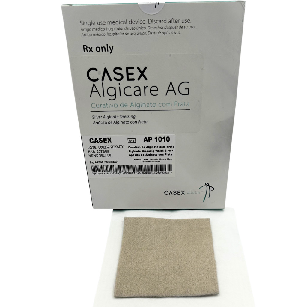 Curativo Alginato De Prata Ap1010 C/ 1 Unidade Queimaduras feridas ...