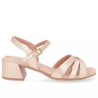 SANDALIA USAFLEX SALTO BLOCO EM COURO REF UD25003 FEMININO em Oferta na Shopee