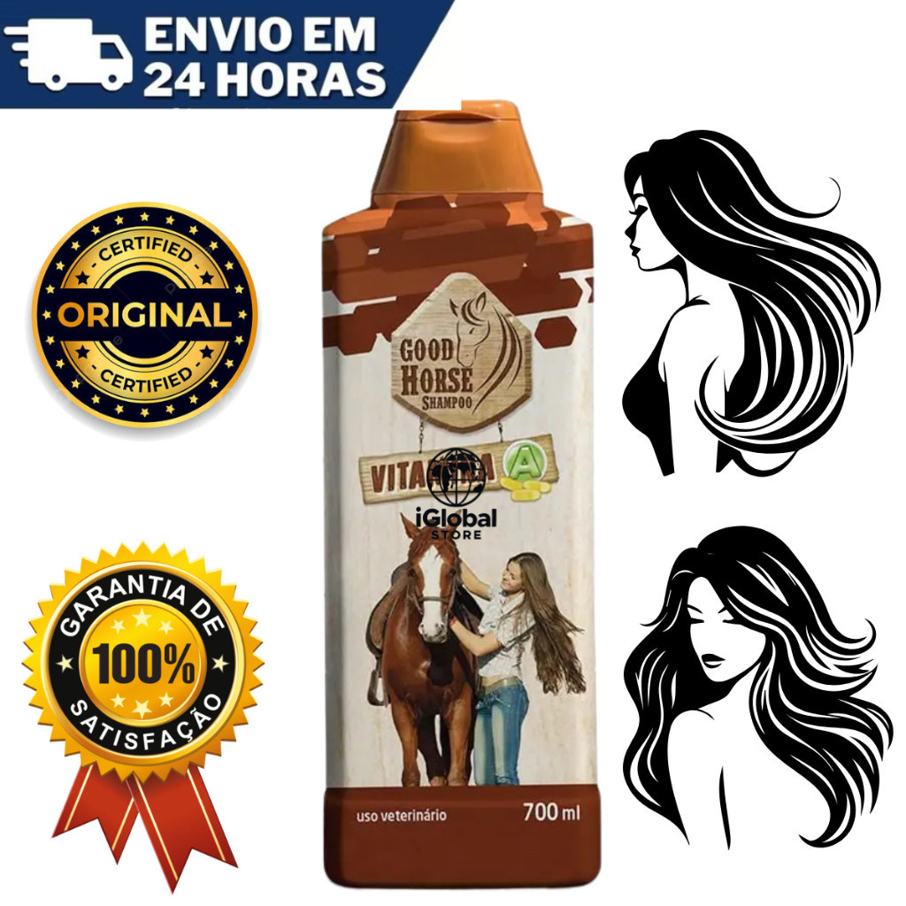 Shampoo de Cavalo Good Horse para crescer cabelo vitamina A | Shopee Brasil