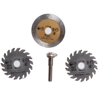 Kit Mini disco de serra e diamantado 54,8mm para micro retífica com 3 peças - LSD001 - Western em Oferta na Shopee