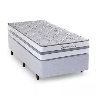 Cama Box Solteiro Desmontável Herval Chester, Molas Maxspring, 63x88x188 cm em Oferta na Shopee