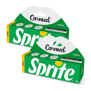 Kit 2x Hidratante Labial Carmed Sprite Incolor 10g em Oferta na Shopee