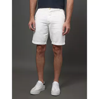 Bermuda Masculina Sarja Canhamo Calvin Klein - Branco em Oferta na Shopee