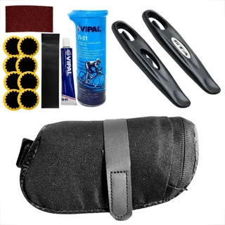 Kit Ferramentas para Bicicleta | Reparo de Pneu, Espatulas Bolsa de Selim | Completo, Portátil e Durável