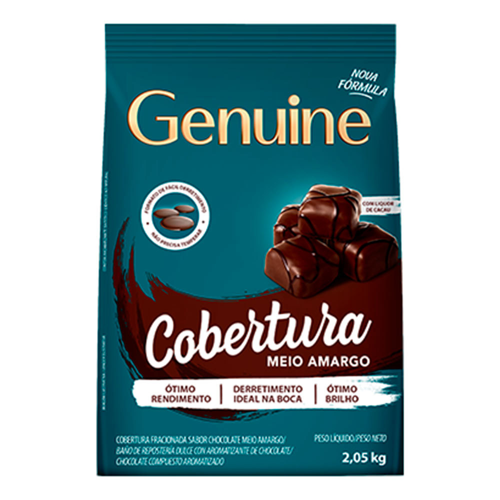 Gotas Chocolate Cobertura Fracionada Meio Amargo 2,05kg - Ge