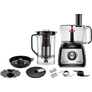 Multiprocessador de Alimentos Turbo Chef 9 em 1 MPN-01-BF Mondial em Oferta na Shopee