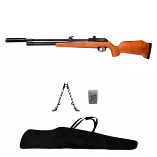 Carabina de Pressão PCP PR900W G3 C/Válvula Reguladora 5.5mm Madeira- Artemis + Capa + Bipé + Chumbo em Oferta na Shopee
