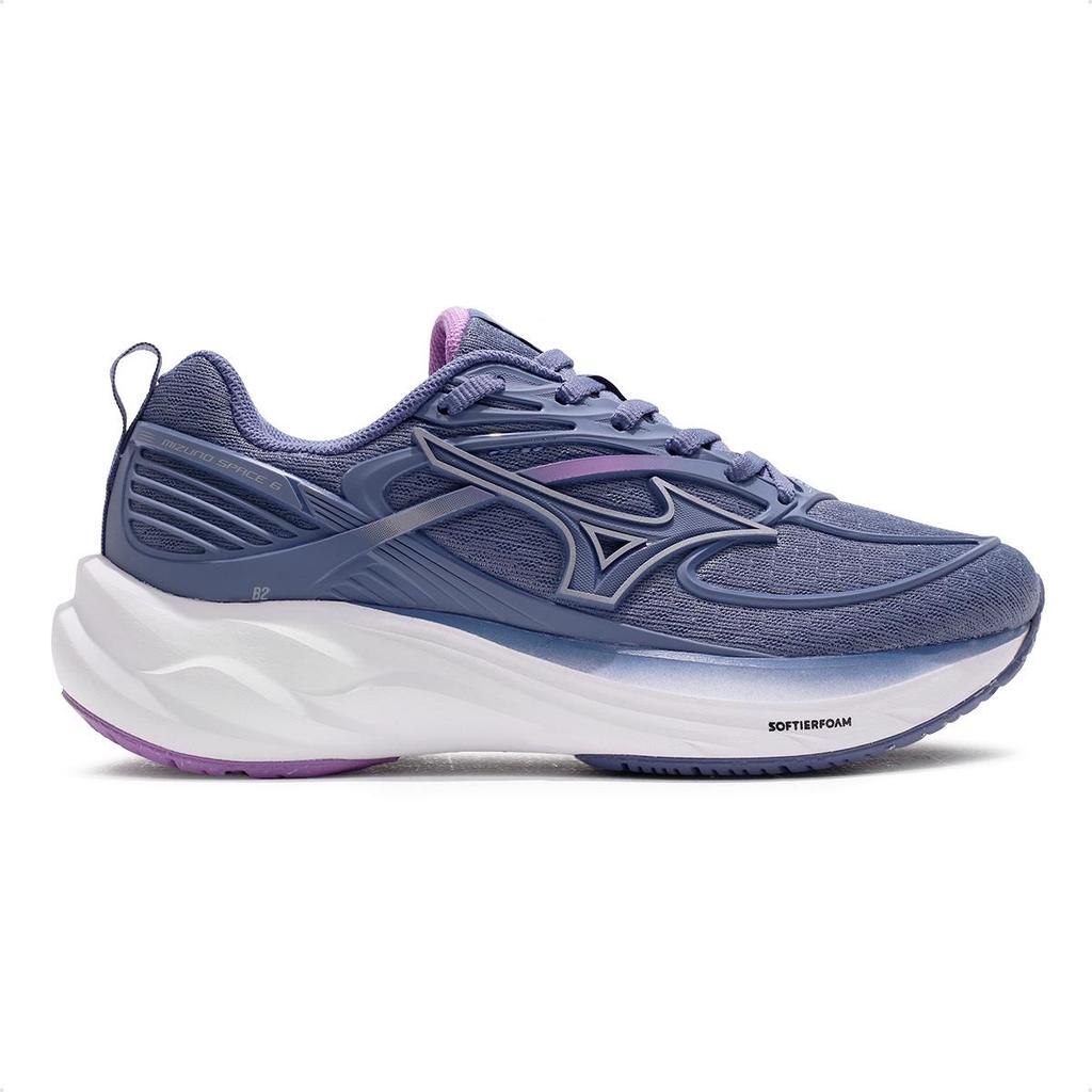 Tênis Mizuno Space 6 Feminino Azul/Lilas Original com Nota Fiscal