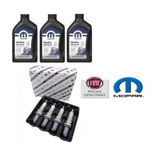 Kit Velas E Óleos Original Fiat Mobi 1.0 De 4 Cilindros | Shopee Brasil