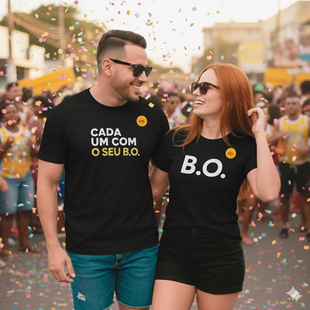 Conjunto Casal Carnaval Camisa Cada Um Com Seu BO Bloquinho | Shopee Brasil