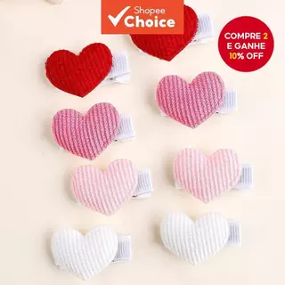 8Pcs Clipes De Cabelo Coloridos Com Classe Para O Coração Barrettes Estilo Coreano Crianças em Oferta na Shopee