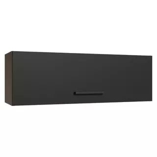 Armário Aéreo 100 cm 1 Porta Basculante Rustic/Preto Agata Madesa em Oferta na Shopee