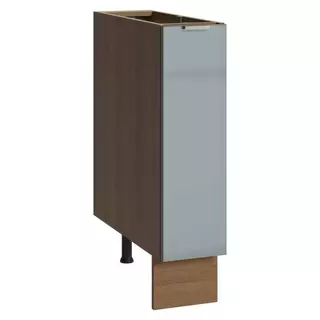 Balcão Porta-Temperos 20cm 1 Porta (Sem Tampo) Rustic/Cinza Lux Madesa em Oferta na Shopee