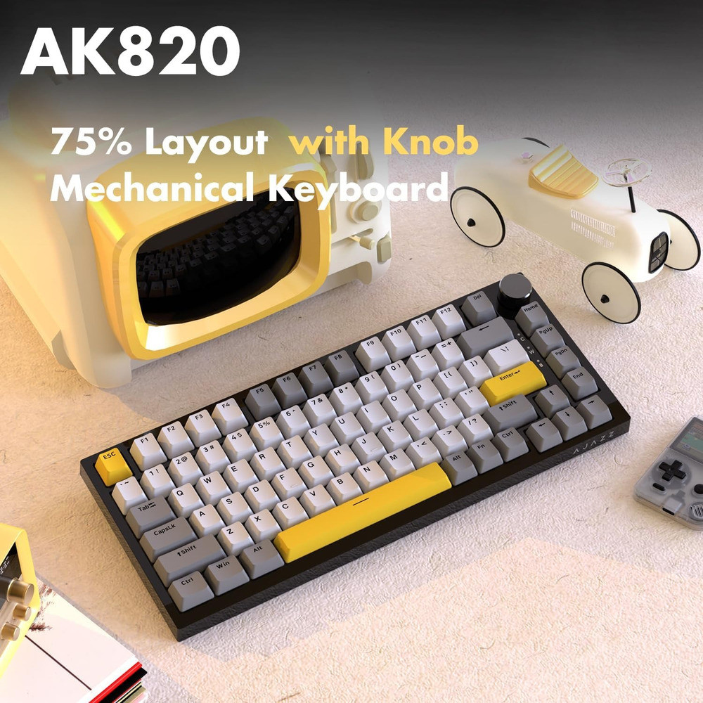 Teclado Mecânico Com Fio Xing Ajazz Ak820 Interruptor | Shopee Brasil