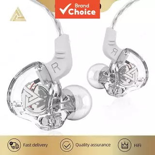 QKZ AK6 Fones de Ouvido com Fio Atualizados Intra-Auriculares Monitor Dinâmico de Palco Graves Microfone Headsets
