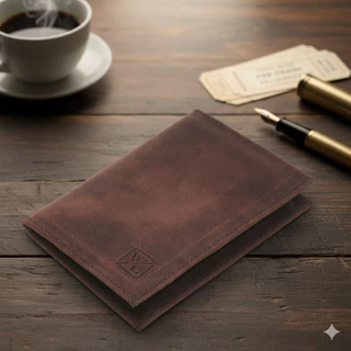 Carteira Masculina de Couro Legítimo Slim Porta Cartões Documentos Compacta Fina Cabe RG CNH Premium