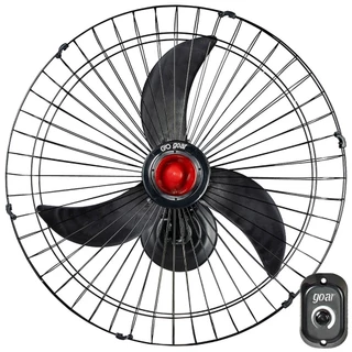 Ventilador de parede 70 cm oscilante preto - V70P - Goar em Oferta na Shopee