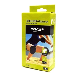 Joelheira Elástica Mercur Preta Tamanho P Unidade em Oferta na Shopee