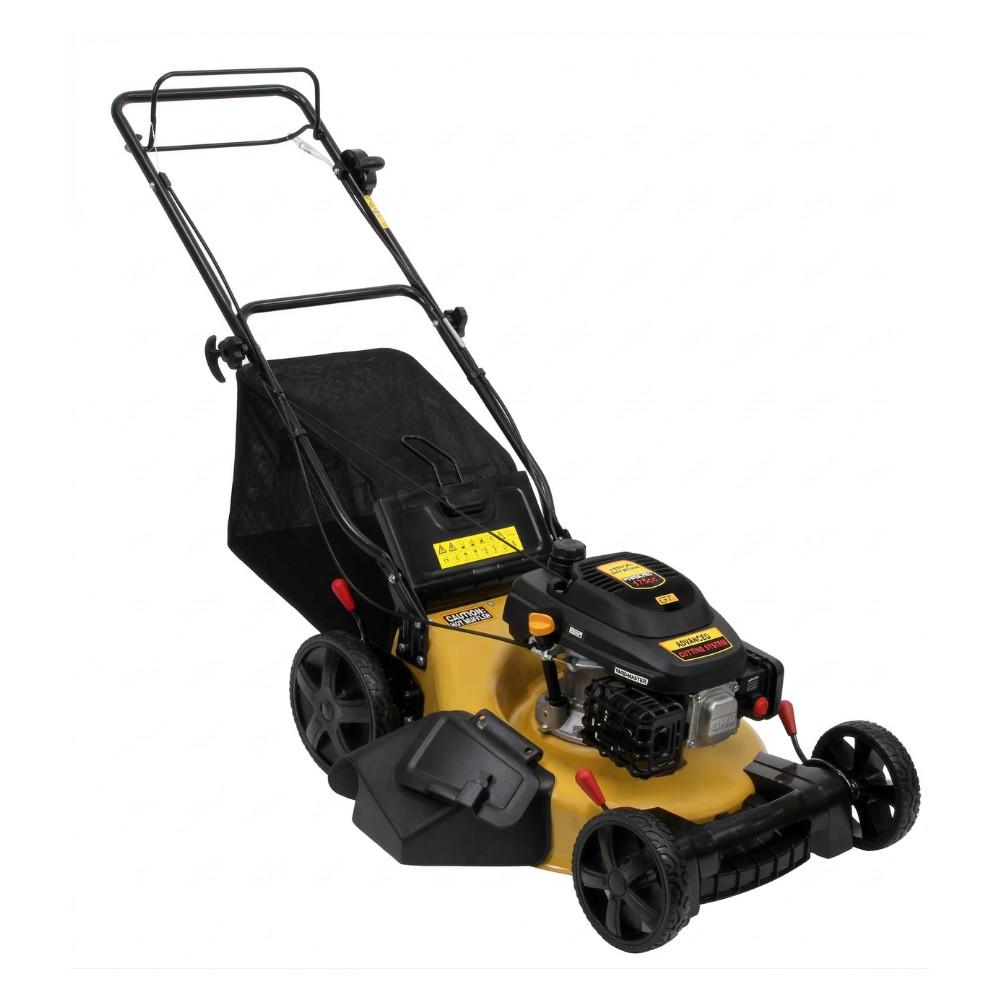 Cortador de Grama Gasolina Tracionado 6.5 HP 196cc Corte 53cm Tração e ...