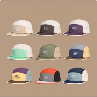 Boné Five Panel Bordado Malha Moda Diário Streetwear Corrida Ciclismo Masculino Feminino Chapéu