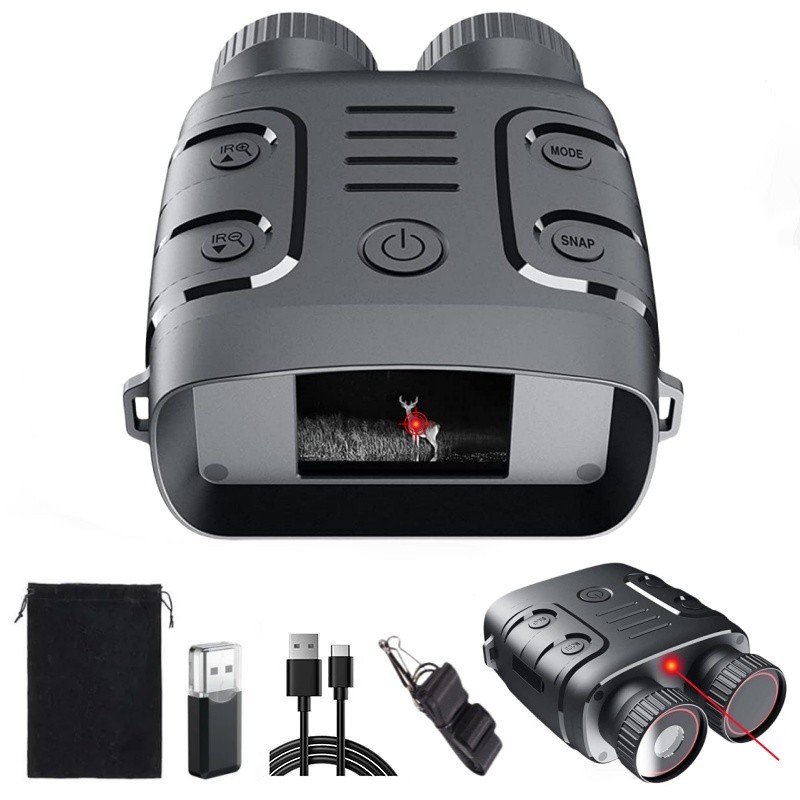 Binoculo Visão Noturna Infravermelho Até 300m，5x Binocular Com Gravação ...