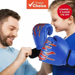Luvas De Boxe Infantis , Equipamento De Proteção De Couro Kickboxing Para Treinamento E Esportes Sanda em Oferta na Shopee